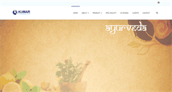 Desktop Screenshot of kumarayurved.com